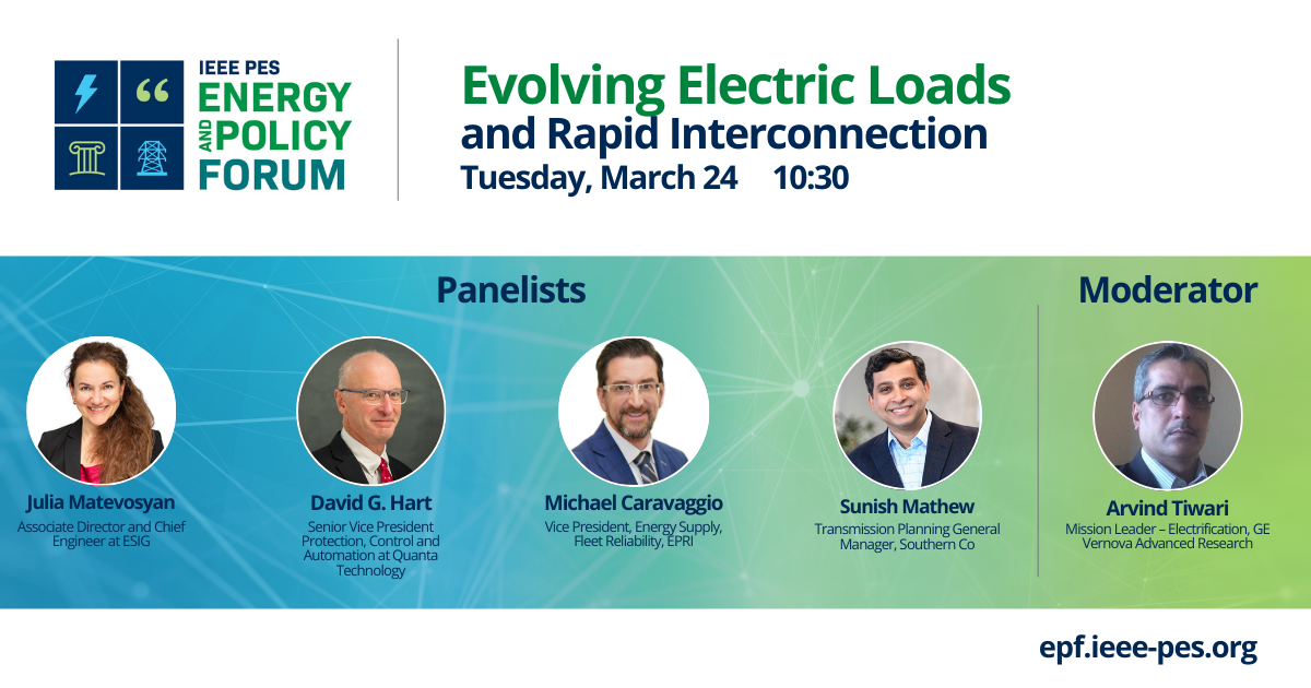 Evolving Electric Loads - March 24 10:30