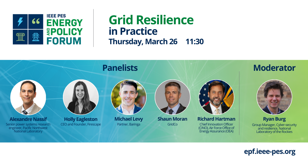 Grid Resilience in Practice - March 26 11:30